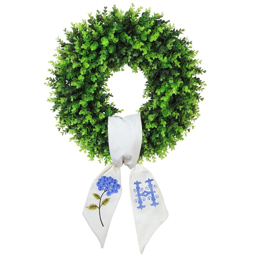 5665 Boxwood Wreath for Front Door Spring Summer Wreaths Farmhouse Door